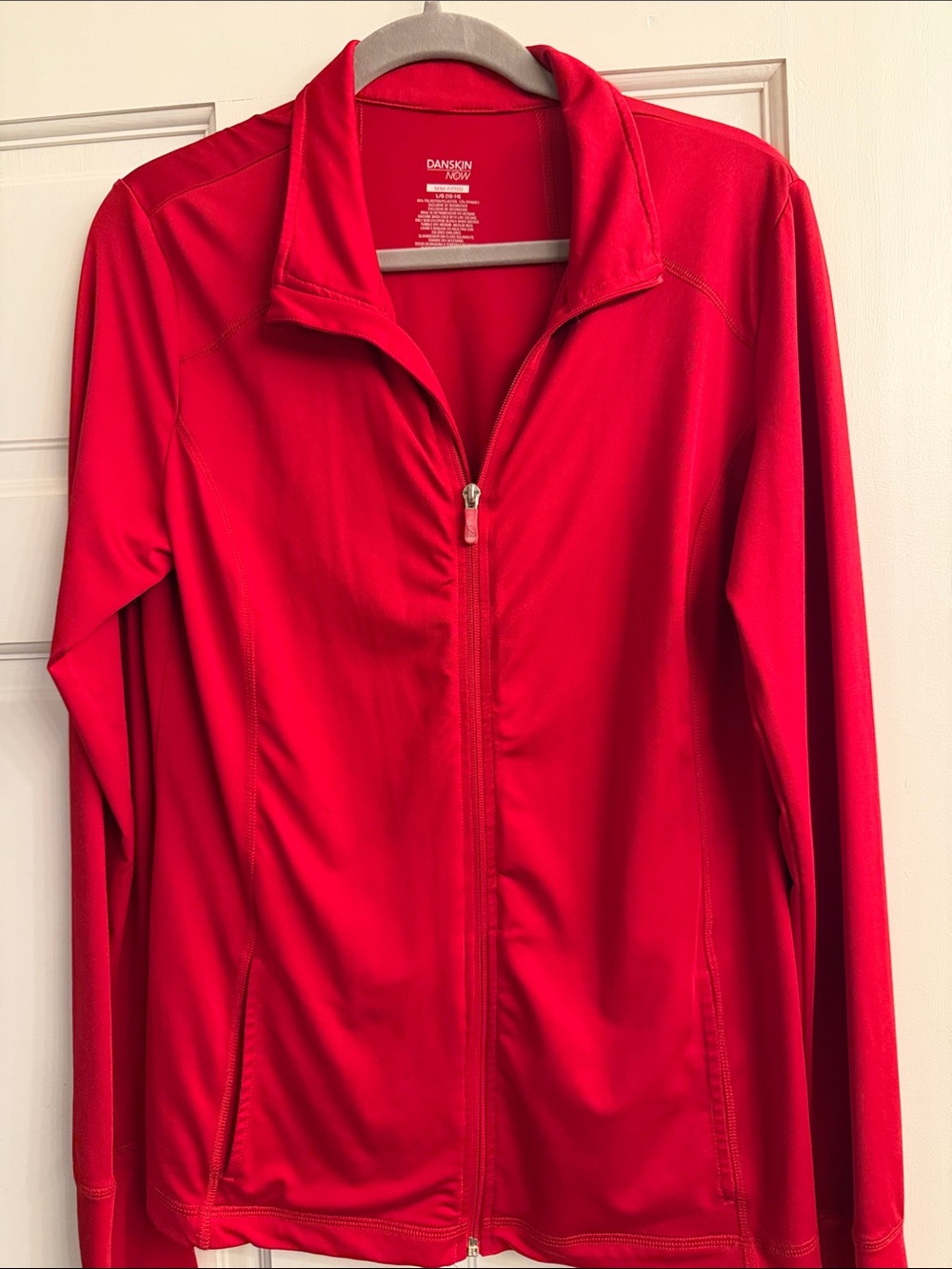 Danskin Now Bright Red Full-Zip Active Jacket